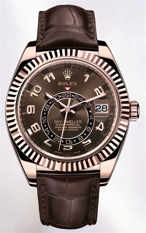 rolex sky dweller black leather strap|rolex sky dweller watch.